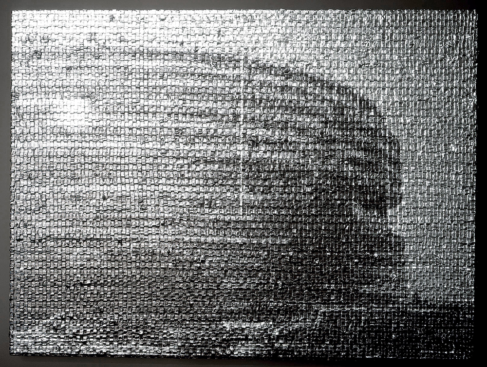 Aluminium/Watergate, 2004, oil on linen and light loop