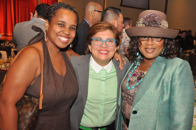 Tonya Pacetti Perkins, Anel Flores and Naomi Brown at the 2015 Equality Texas Spirit of Texas Brunch.